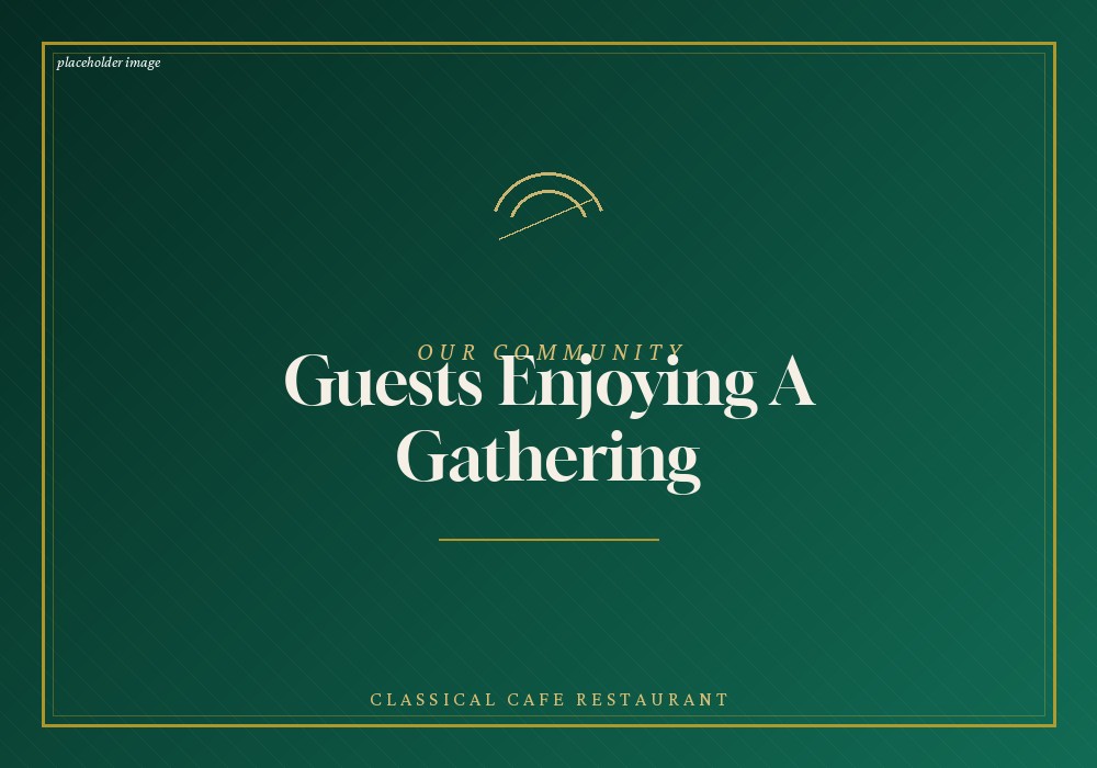 Guests enjoying a restaurant gathering